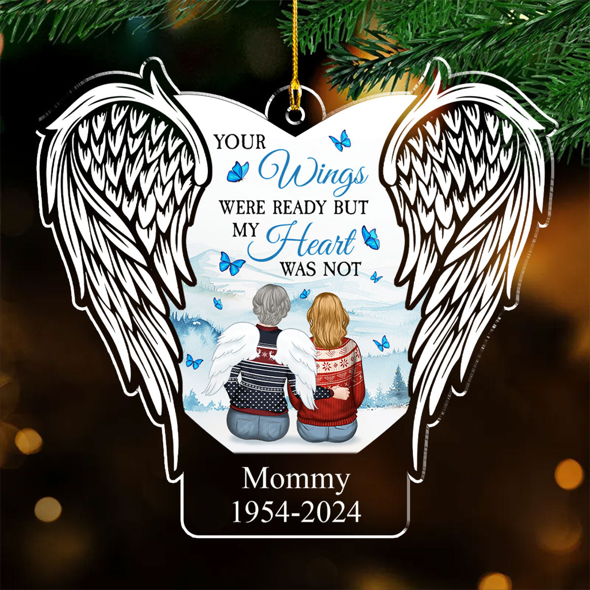God Has You In His Arms - Personalized Custom Acrylic Ornament