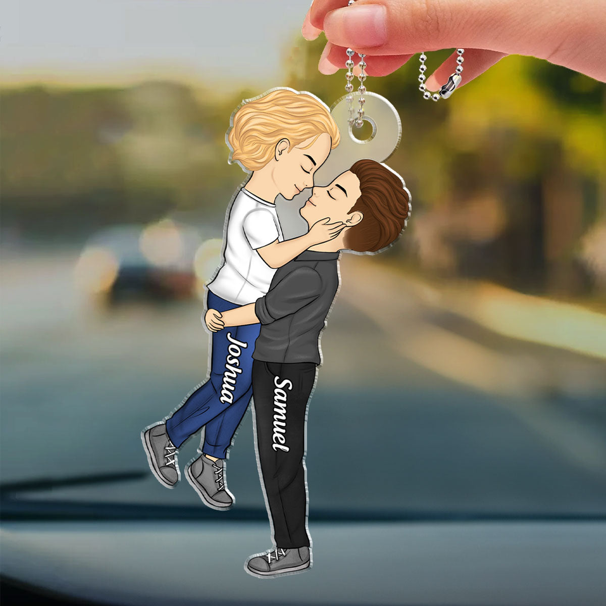 Love is Love  - Personalized Custom Car Ornament