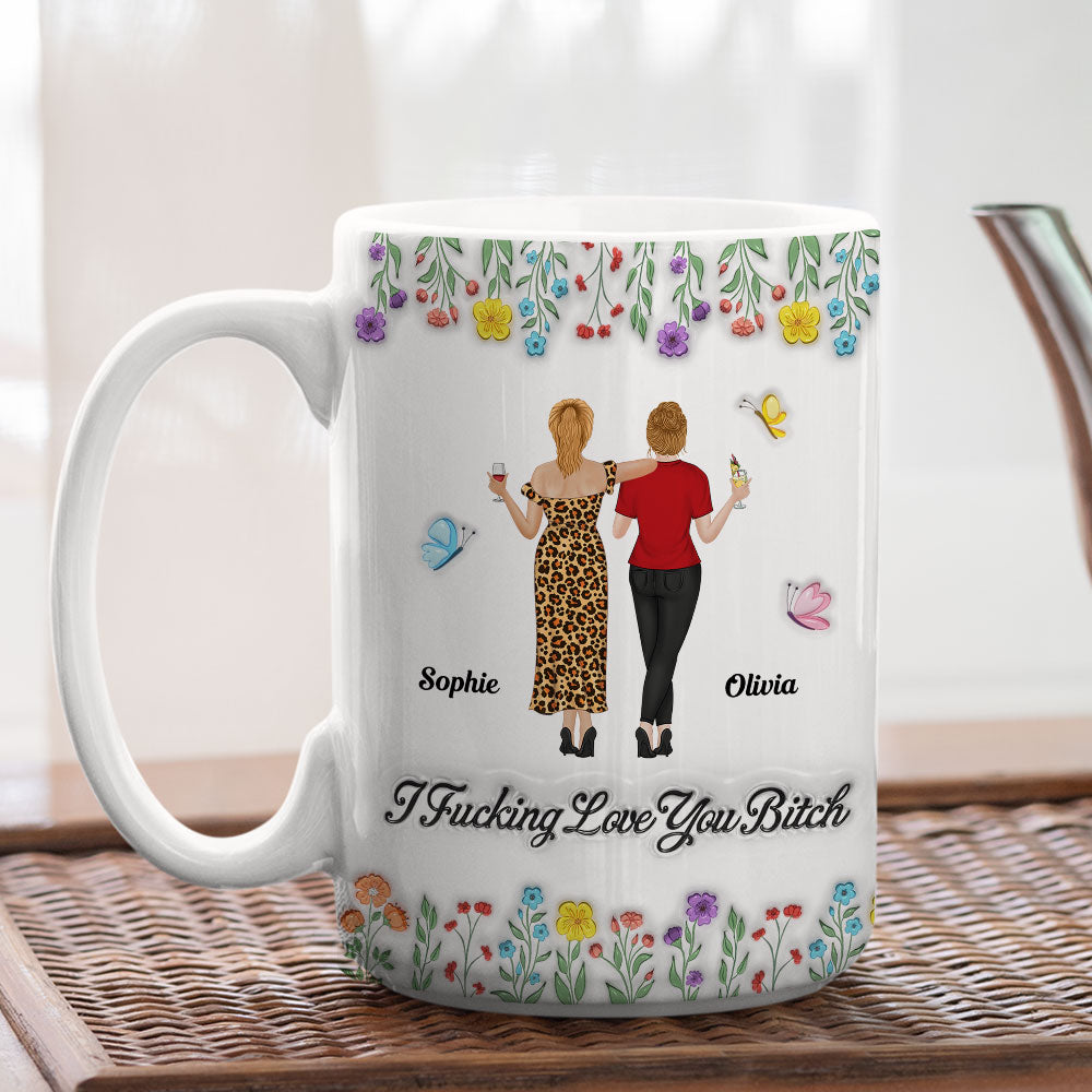 I Love You My Friends - Personalized Custom 3D Inflated Effect Mug
