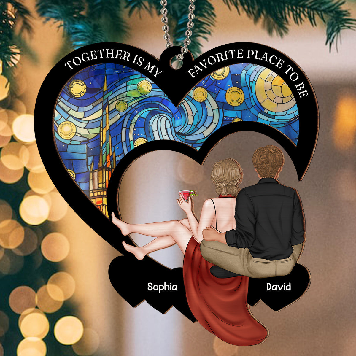 My Favorite Place - Personalized Custom Suncatcher Ornament