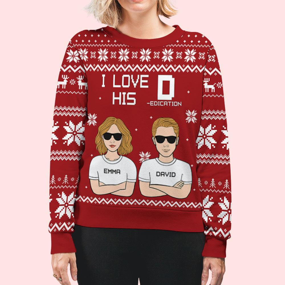 I Love - Personalized Custom All-Over-Print Sweatshirt