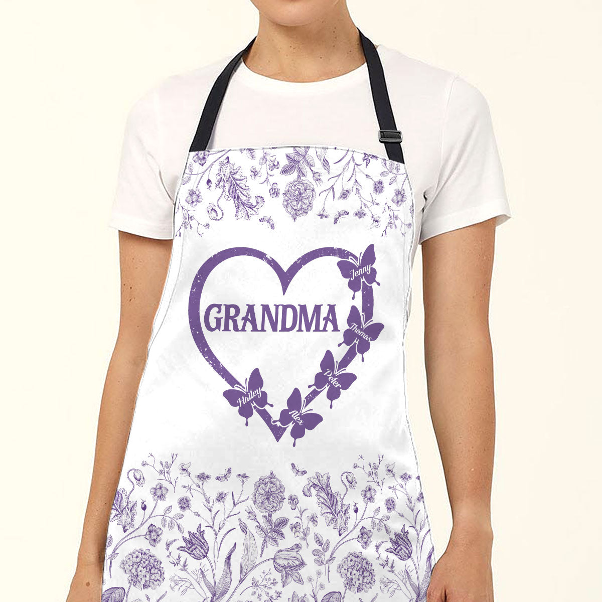 Floral Grandma - Personalized Custom Apron