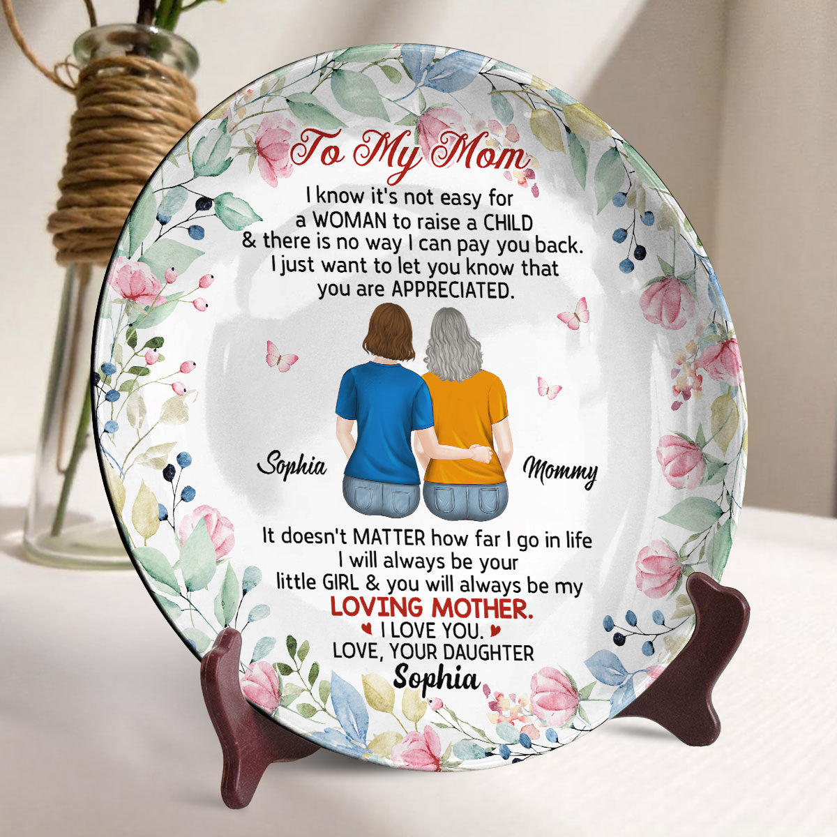 Best Mom Ever - Personalized Custom Plate