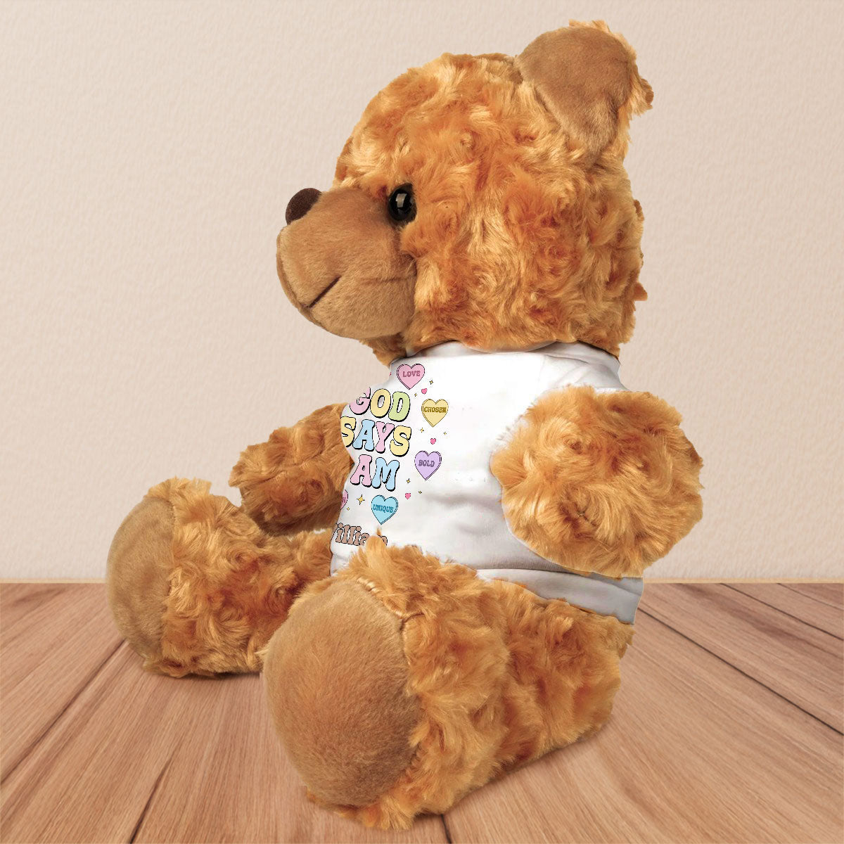 God Says I Am - Personalized Custom Cuddle Bear