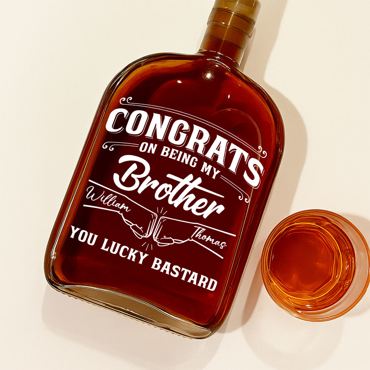 You Are So Lucky - Personalized Custom Spirits Decanter