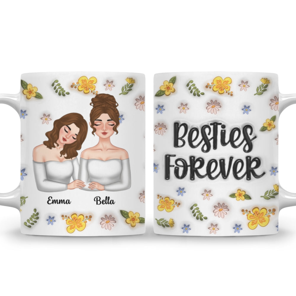 Sweets Friendship - Personalized Custom 3D Inflated Effect Coffee Mug