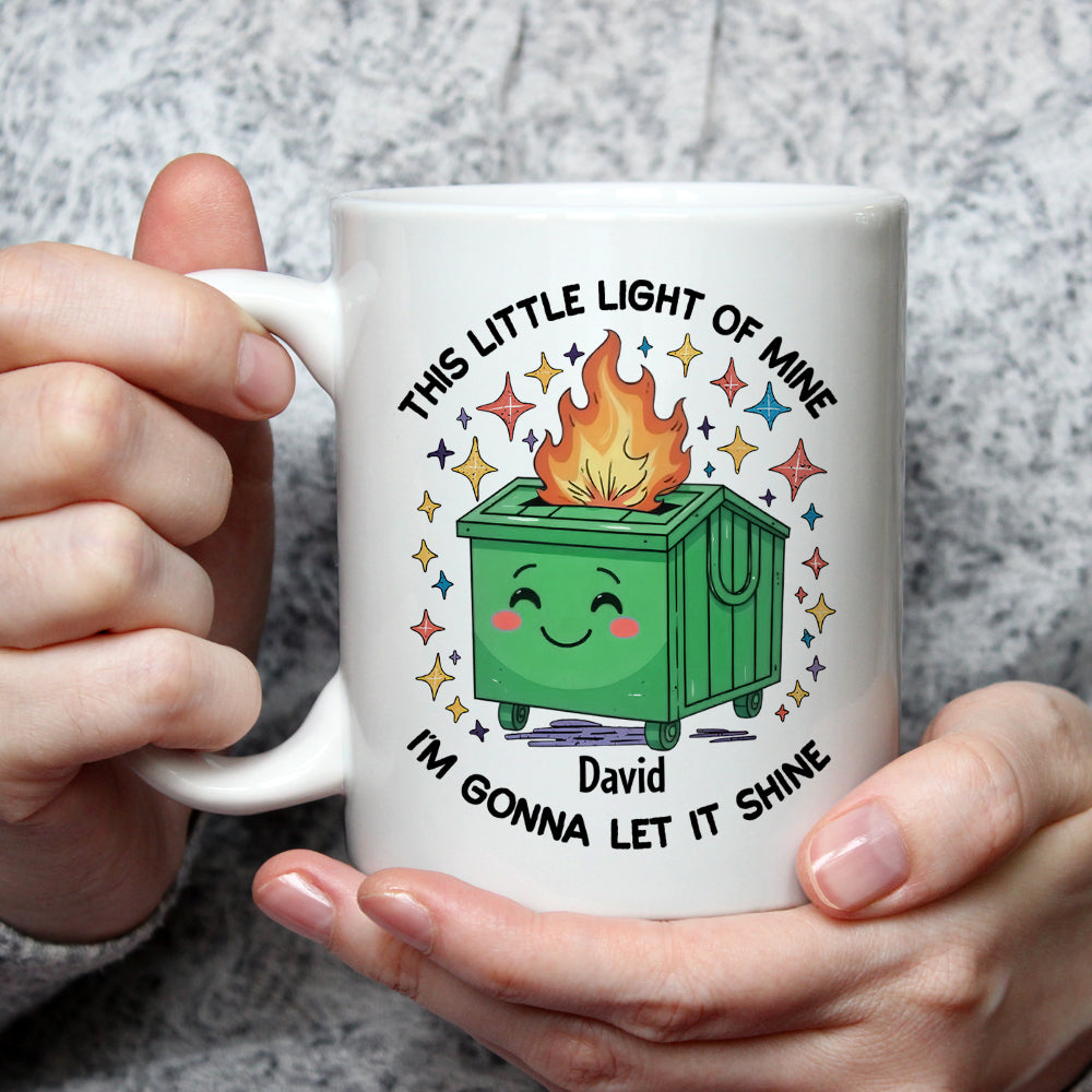 Dumpster On Fire - Personalized Custom Coffee Mug