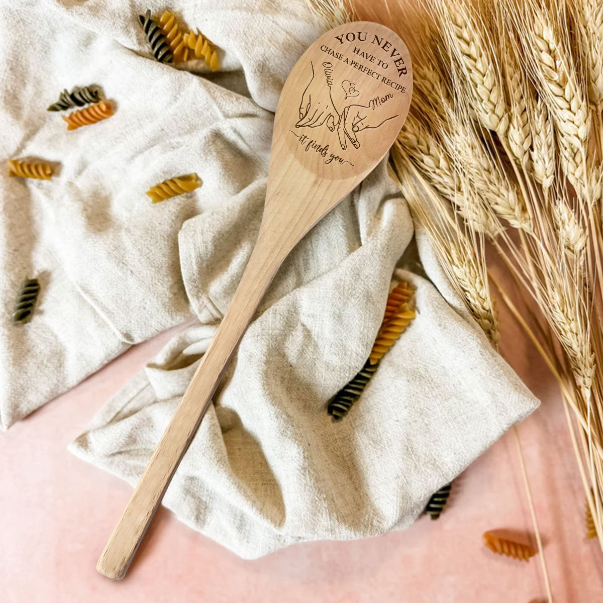 A Perfect Recipe - Personalized Custom Engraved Wooden Spoon