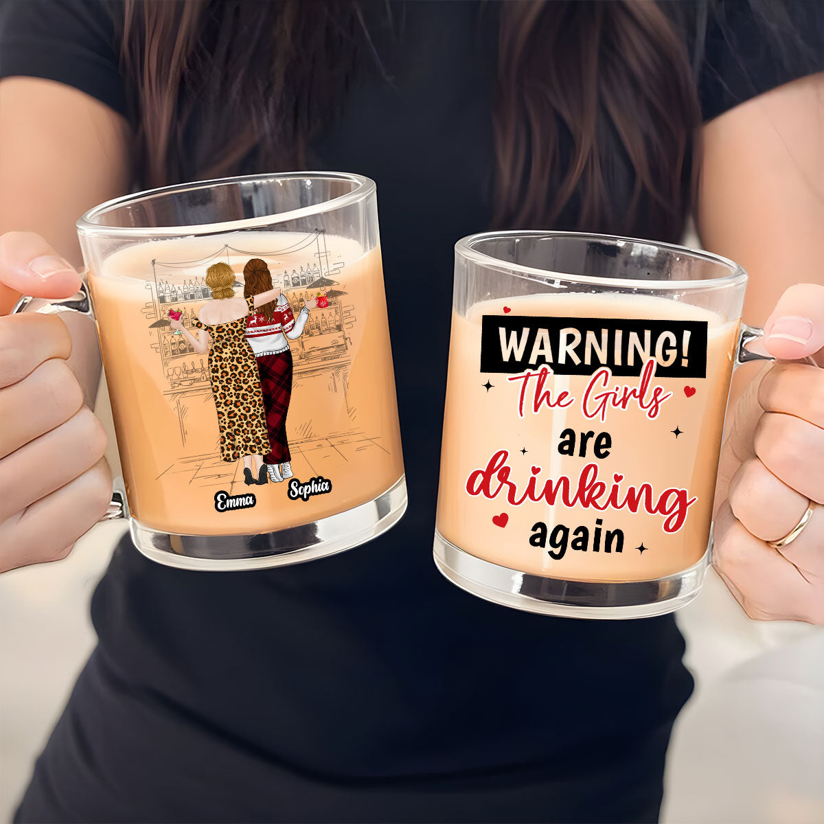 The Girls Are Drinking Again 2024 - Personalized Custom Glass Mug