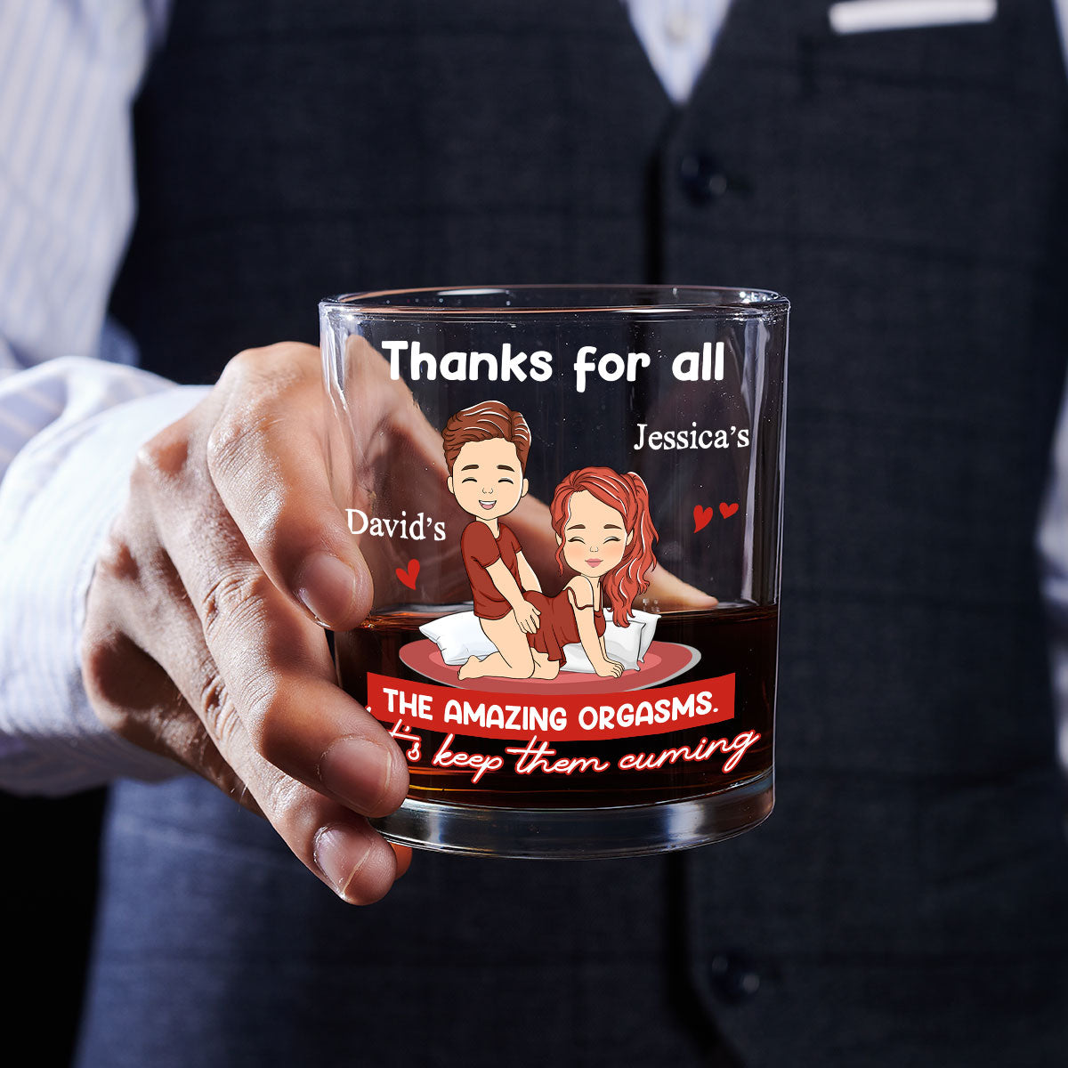 Thanks For All The Good Things - Personalized Custom Whiskey Glass