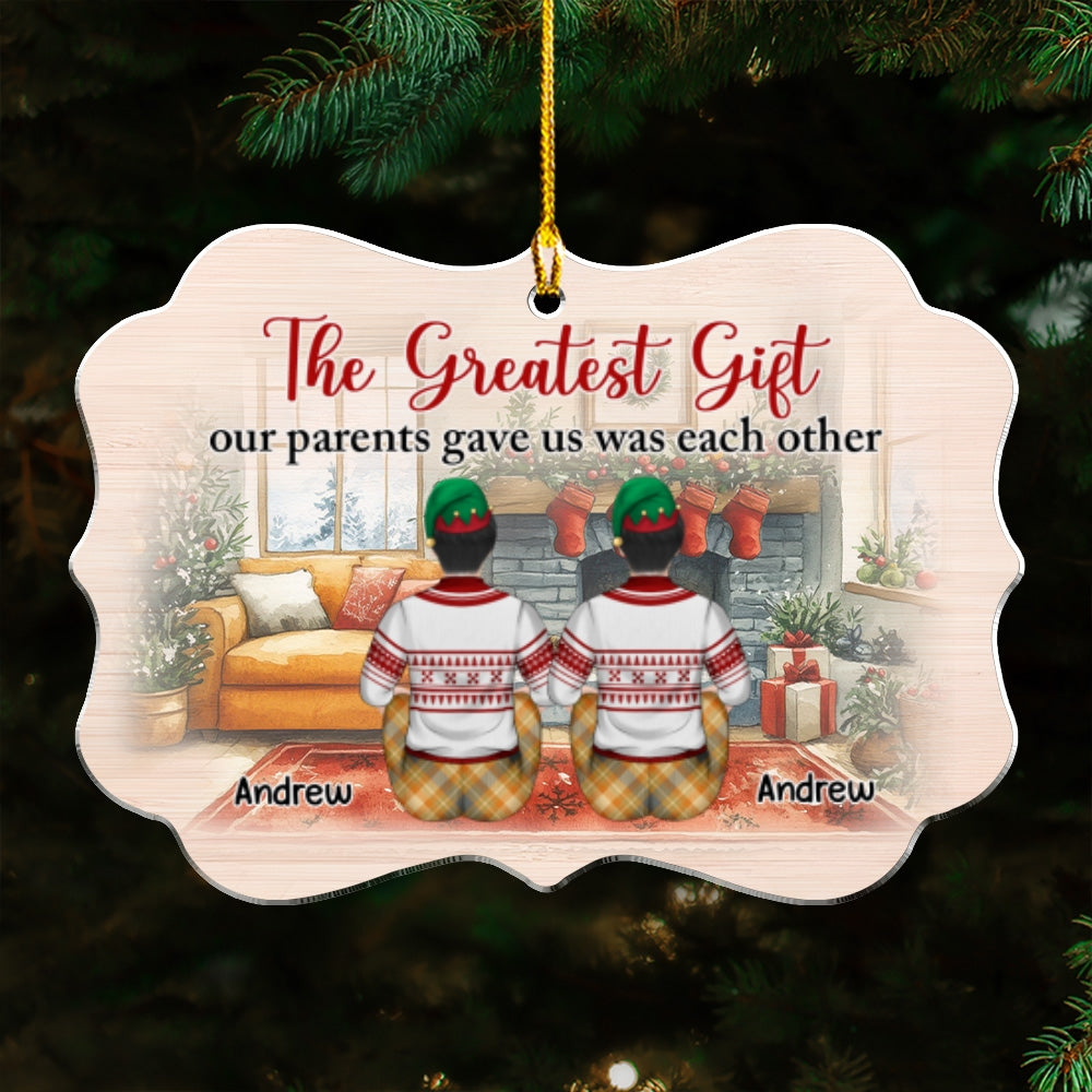 Life is Better With Brothers And Sisters - Personalized Custom Acrylic Ornament