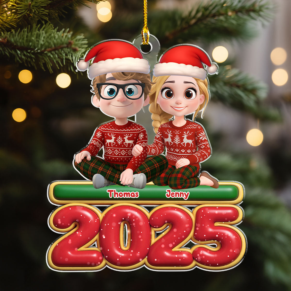 Just You And Me - Personalized Custom Acrylic Ornament