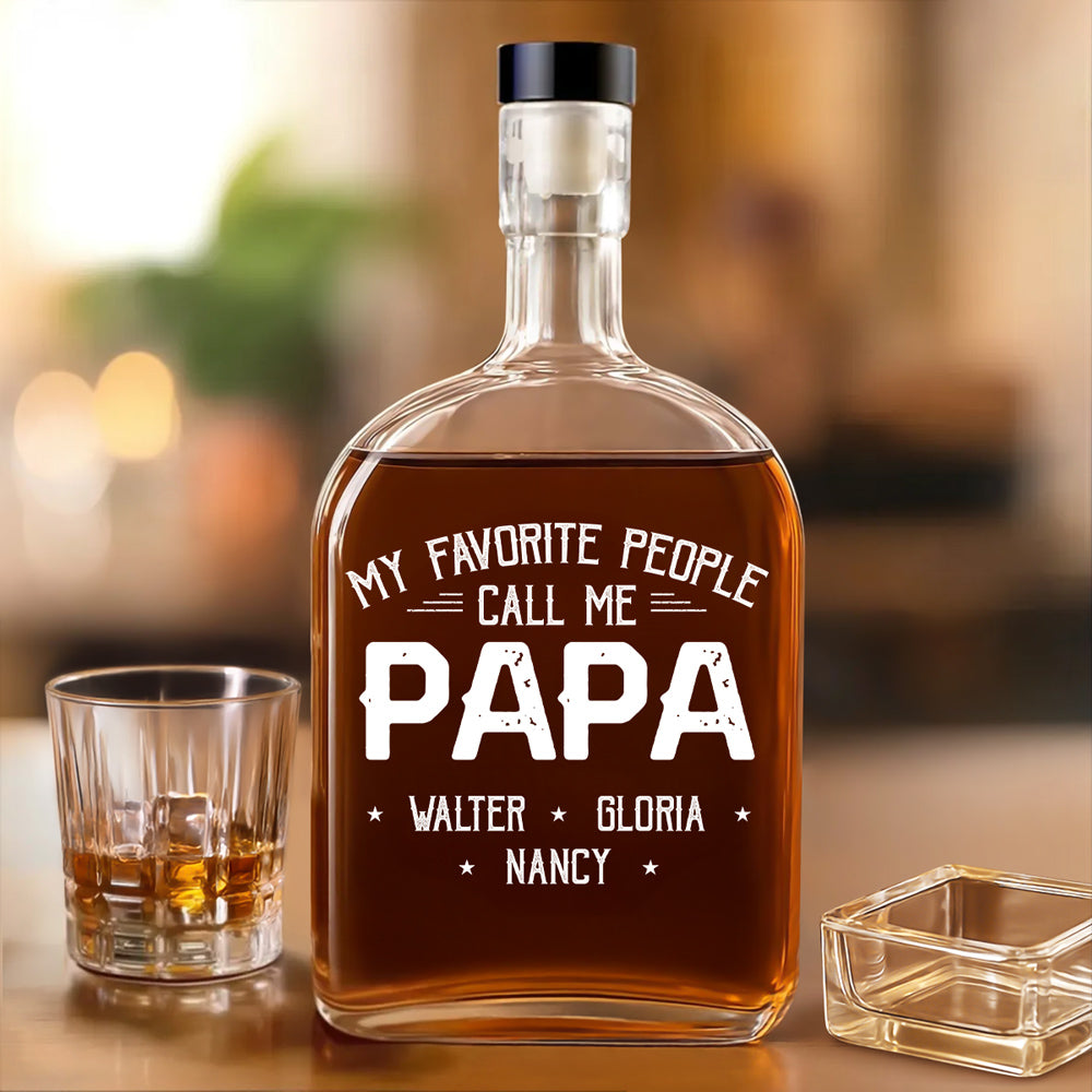 My Favorite People - Personalized Custom Spirits Decanter