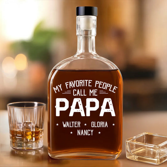 My Favorite People - Personalized Custom Spirits Decanter