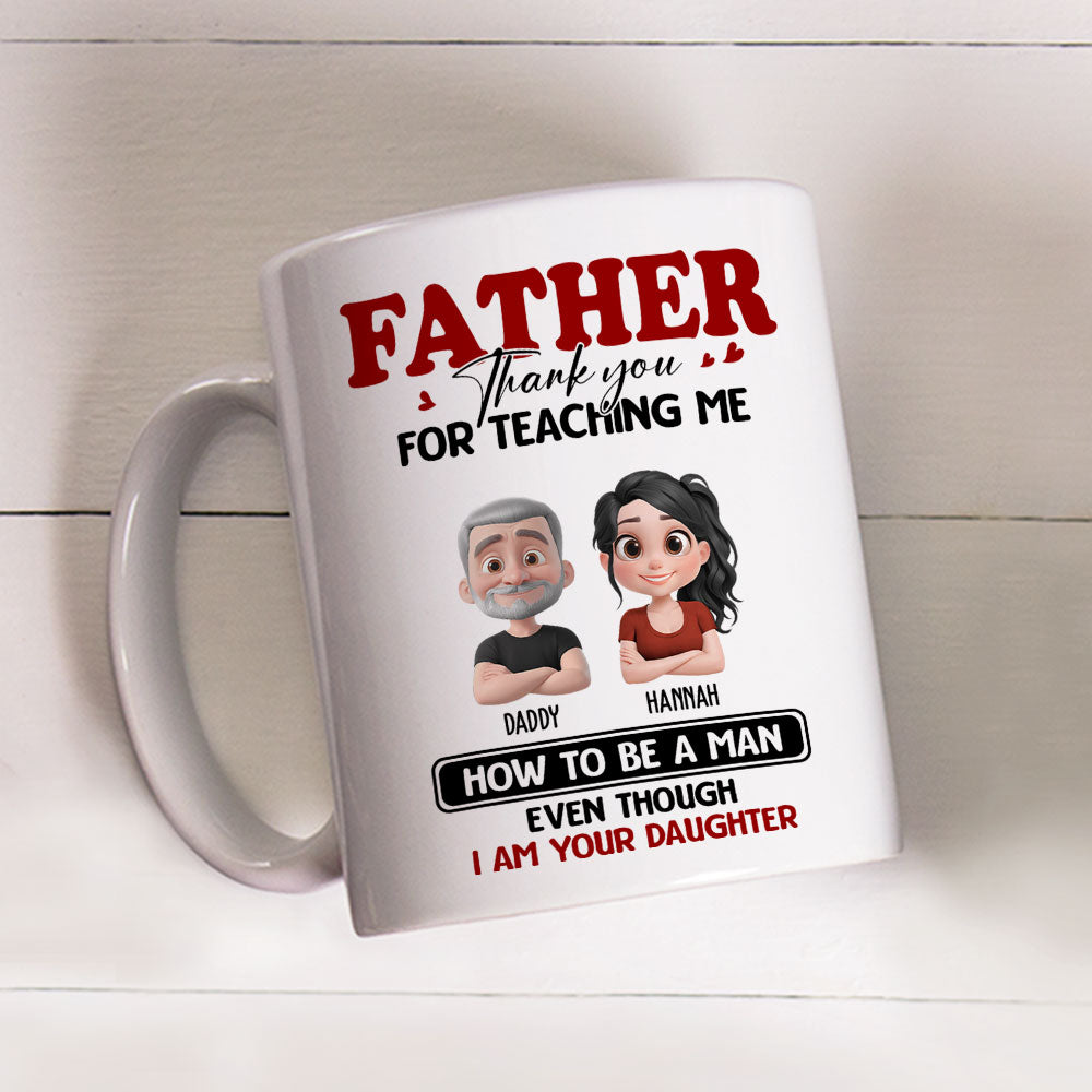 You Taught Me To Lead - Personalized Custom Coffee Mug