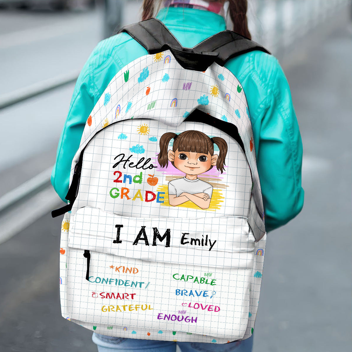Be Unique Be Happy Be You - Personalized Custom Backpack