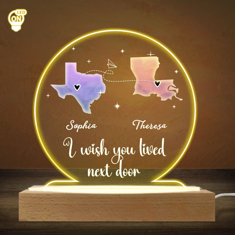 Always Under The Same Sky - Personalized Custom LED Light