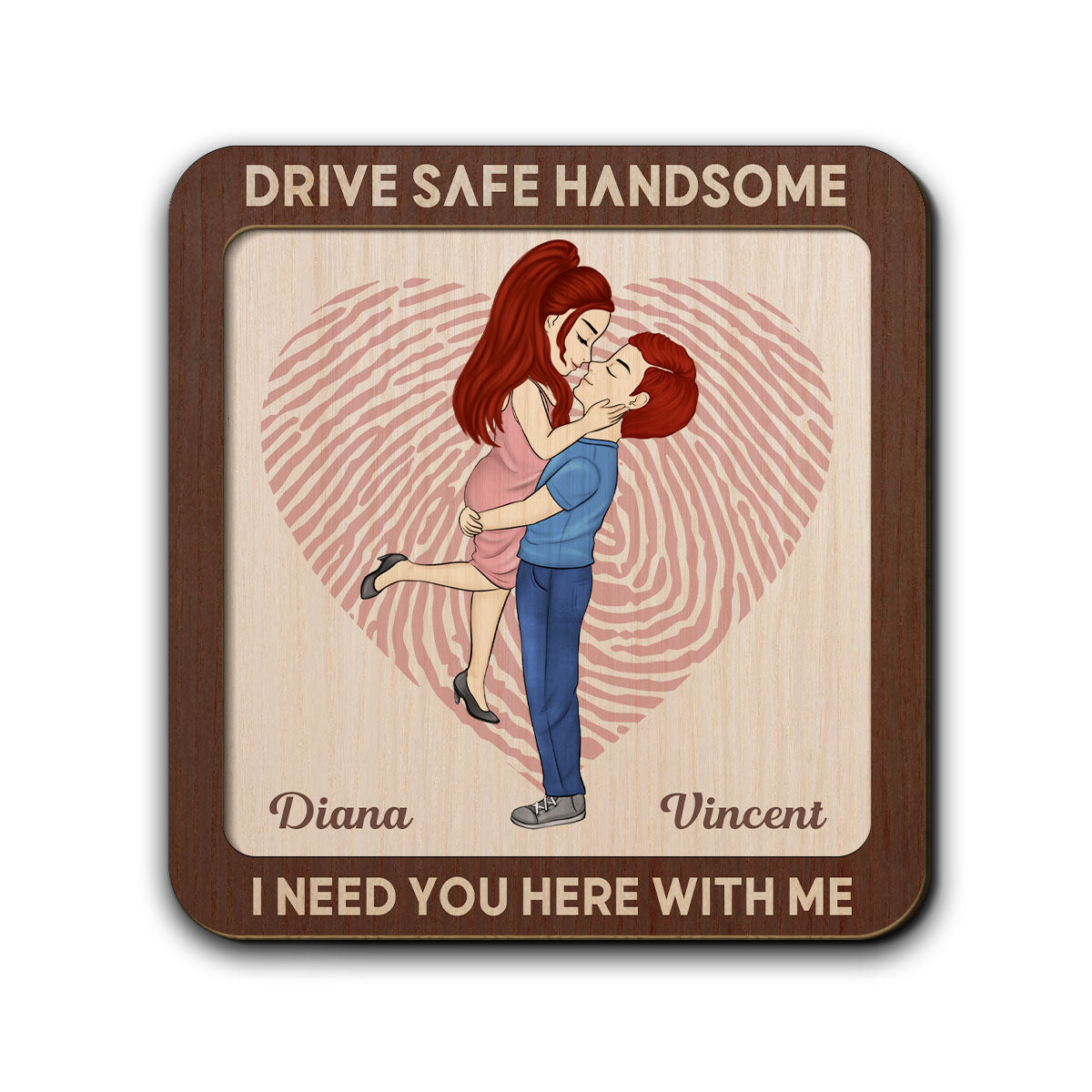 Drive Safe Handsome - Personalized Custom Car Visor Clip