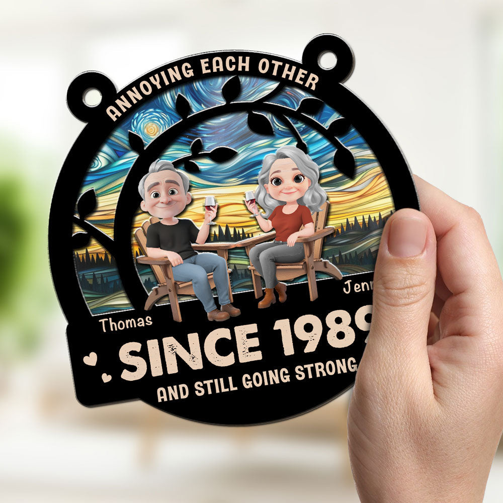 Love Still Going Strong - Personalized Custom Suncatcher