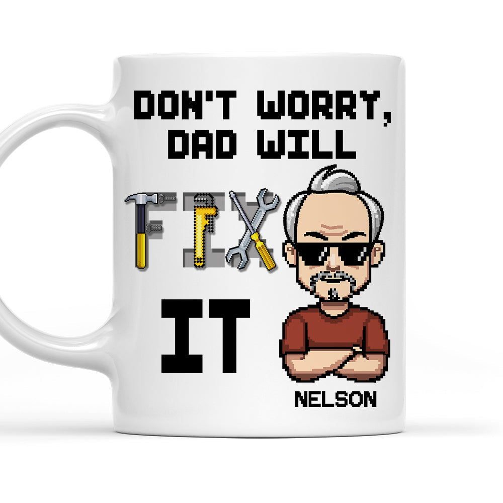 Fix It Pixel - Personalized Custom Coffee Mug
