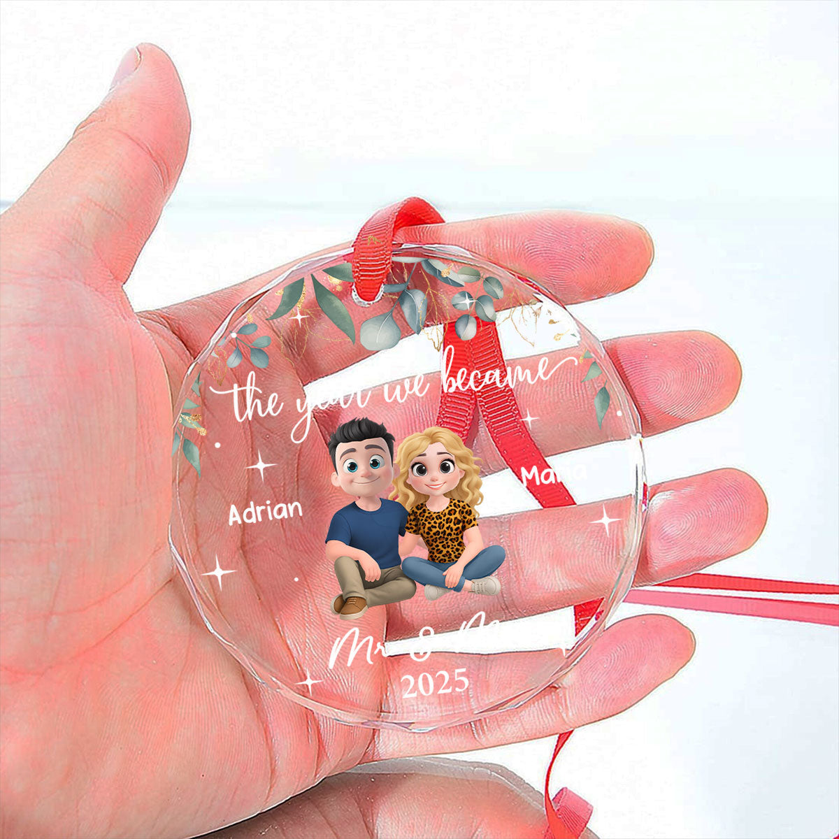 The Best Thing I Found In My Life - Personalized Custom Glass Ornament