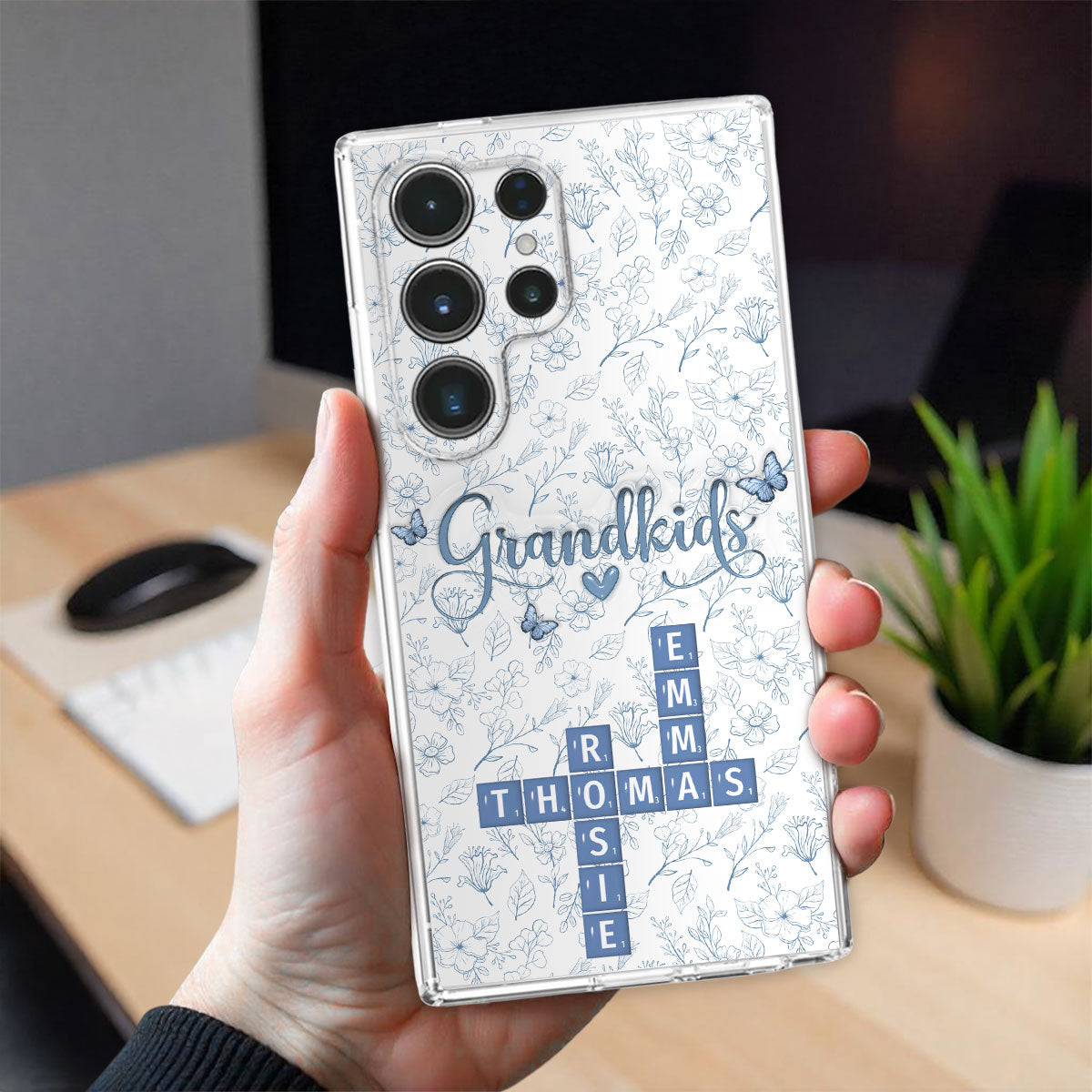 Flower Grandkids - Personalized Custom 3D Inflated Effect Phone Case