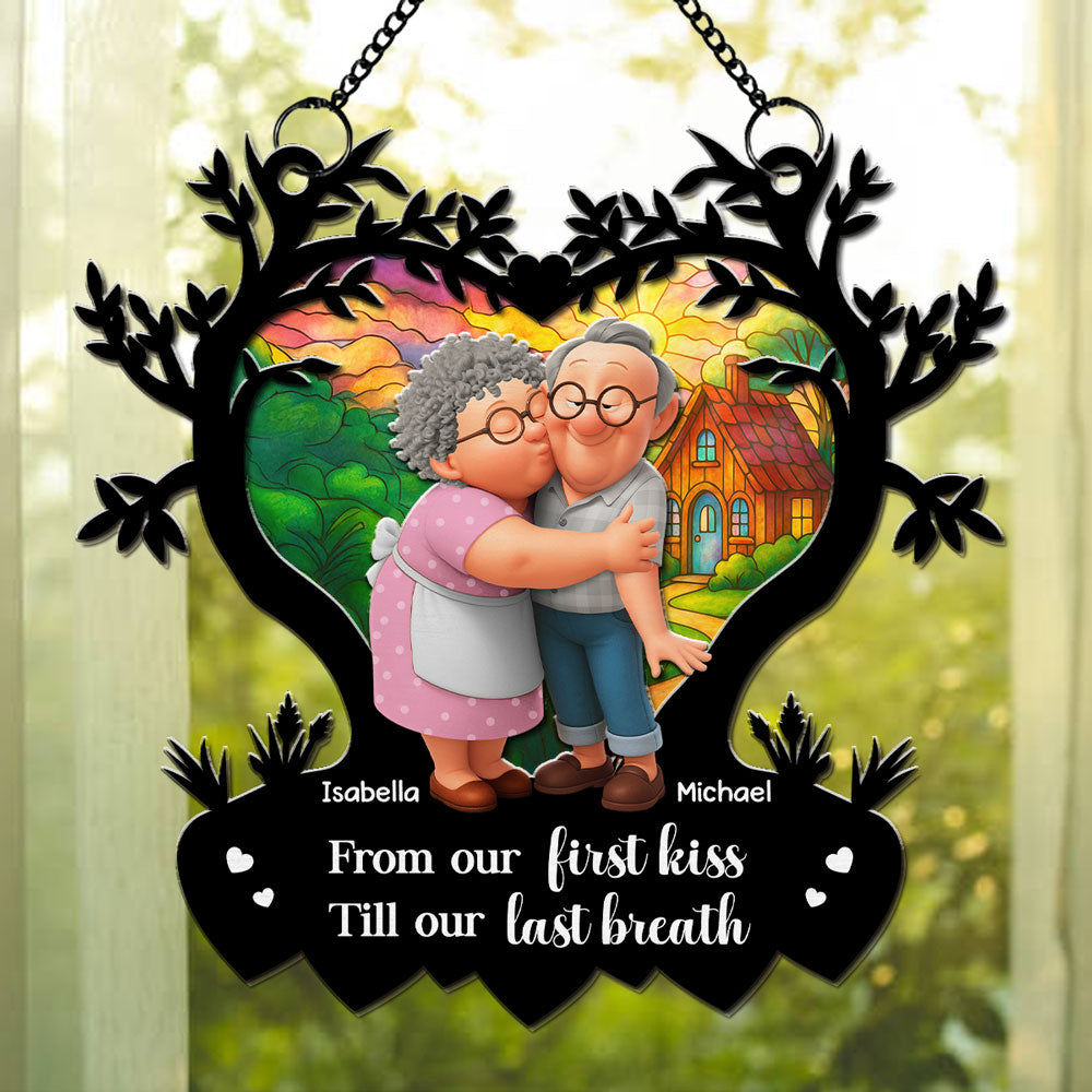 Grow Old With You - Personalized Custom Suncatcher