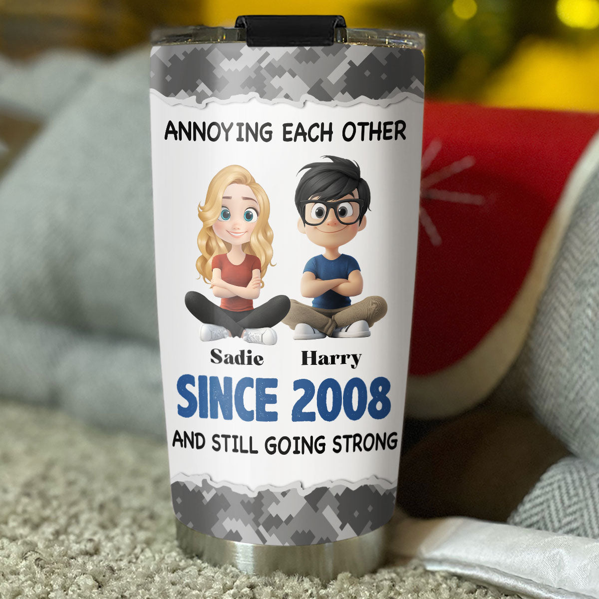 Together Forever Version 2 - Personalized Custom Tumbler
