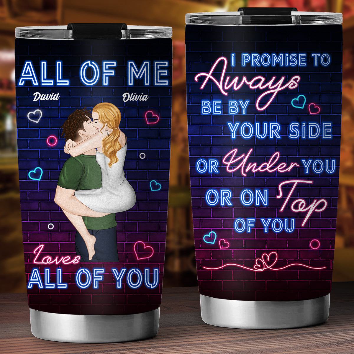 By Your Side - Personalized Custom Tumbler