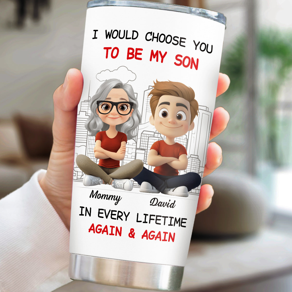 Always Choose You My Son Dad  - Personalized Custom Tumbler