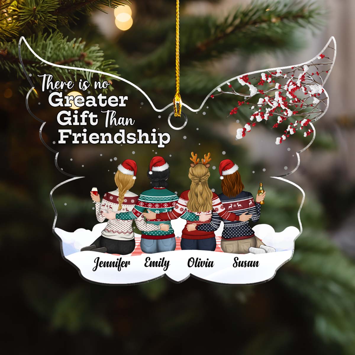 The Family We Choose - Personalized Custom Acrylic Ornament
