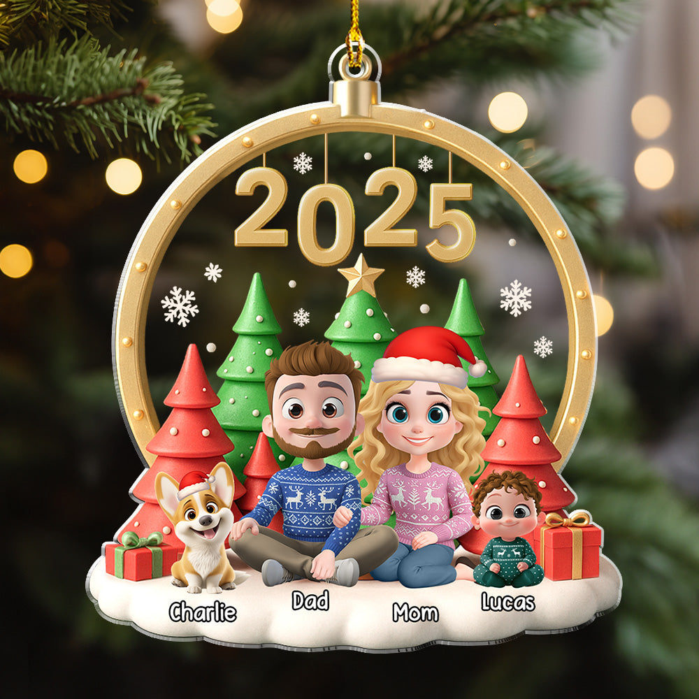 From Now Always Us - Personalized Custom Acrylic Ornament