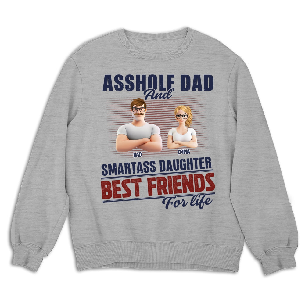 Best Dad And Smart Daughter - Personalized Custom Shirt