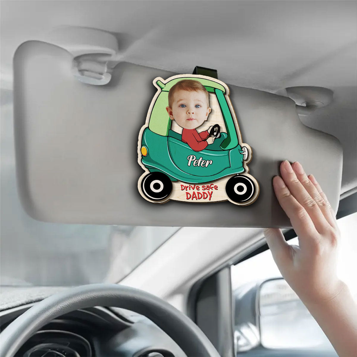 Baby In Car - Personalized Custom Car Visor Clip