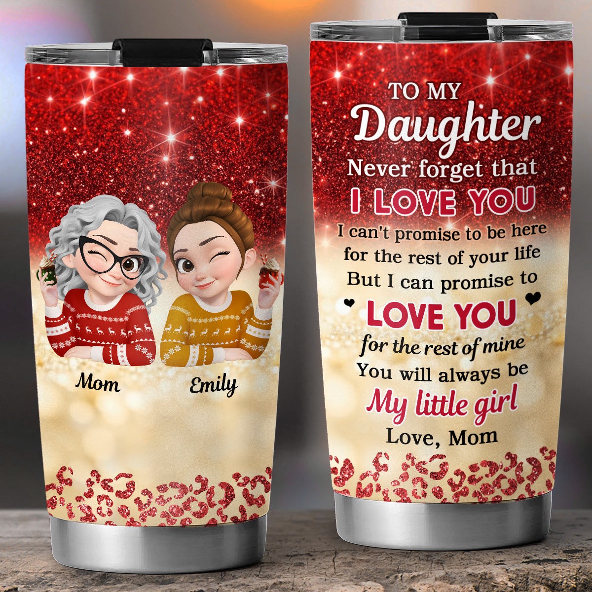 To My Warrior Daughter - Personalized Custom Tumbler