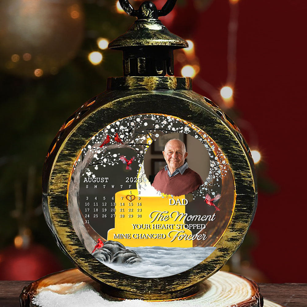 My Heart Changed Forever - Personalized Custom Christmas Lantern