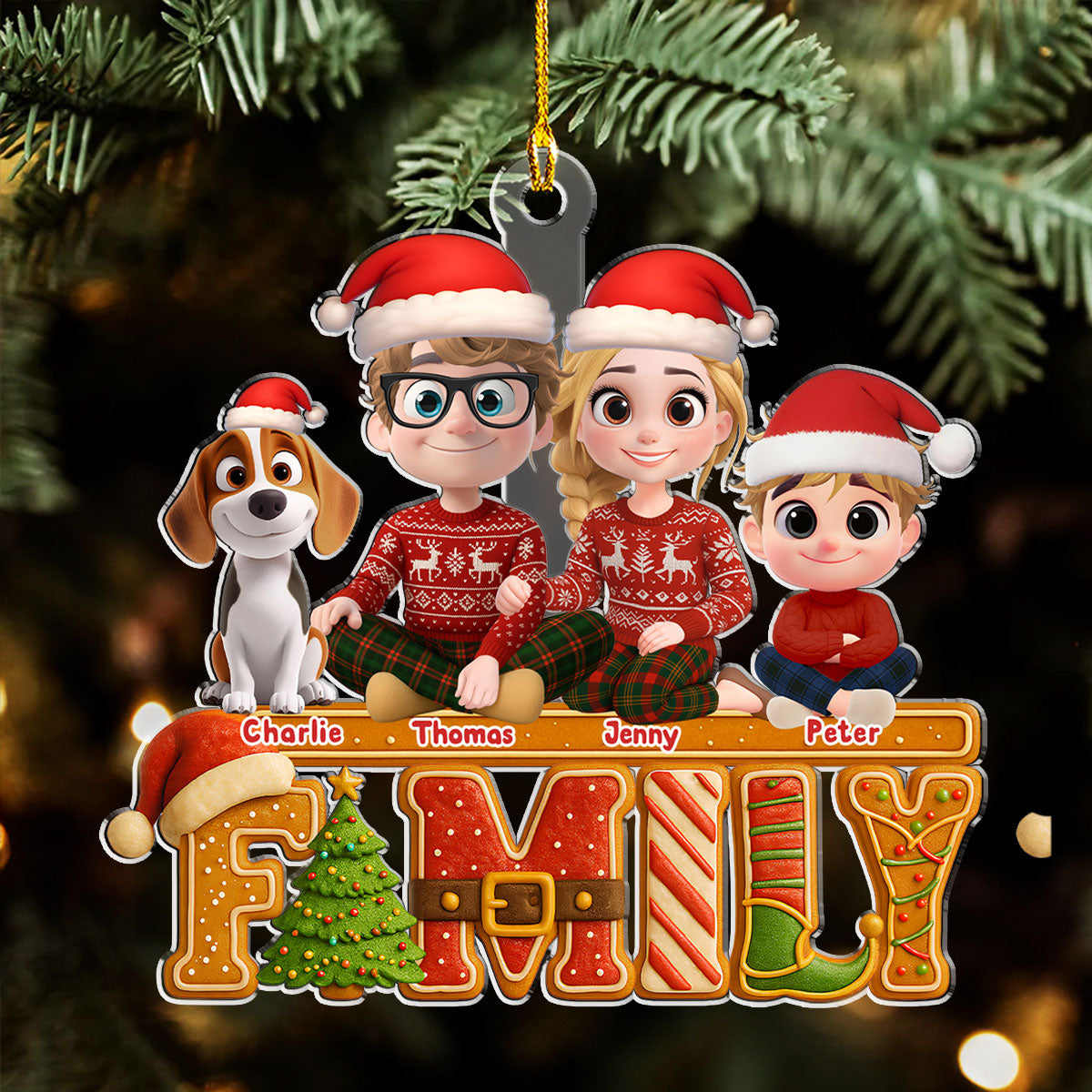 Our Christmas Cake Crew - Personalized Custom Acrylic Ornament