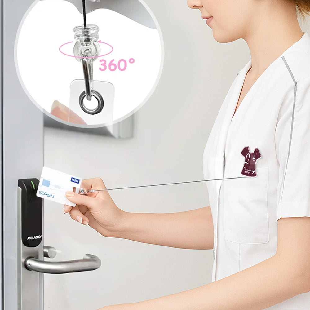 Love Nurse Life - Personalized Custom Acrylic Badge Reel