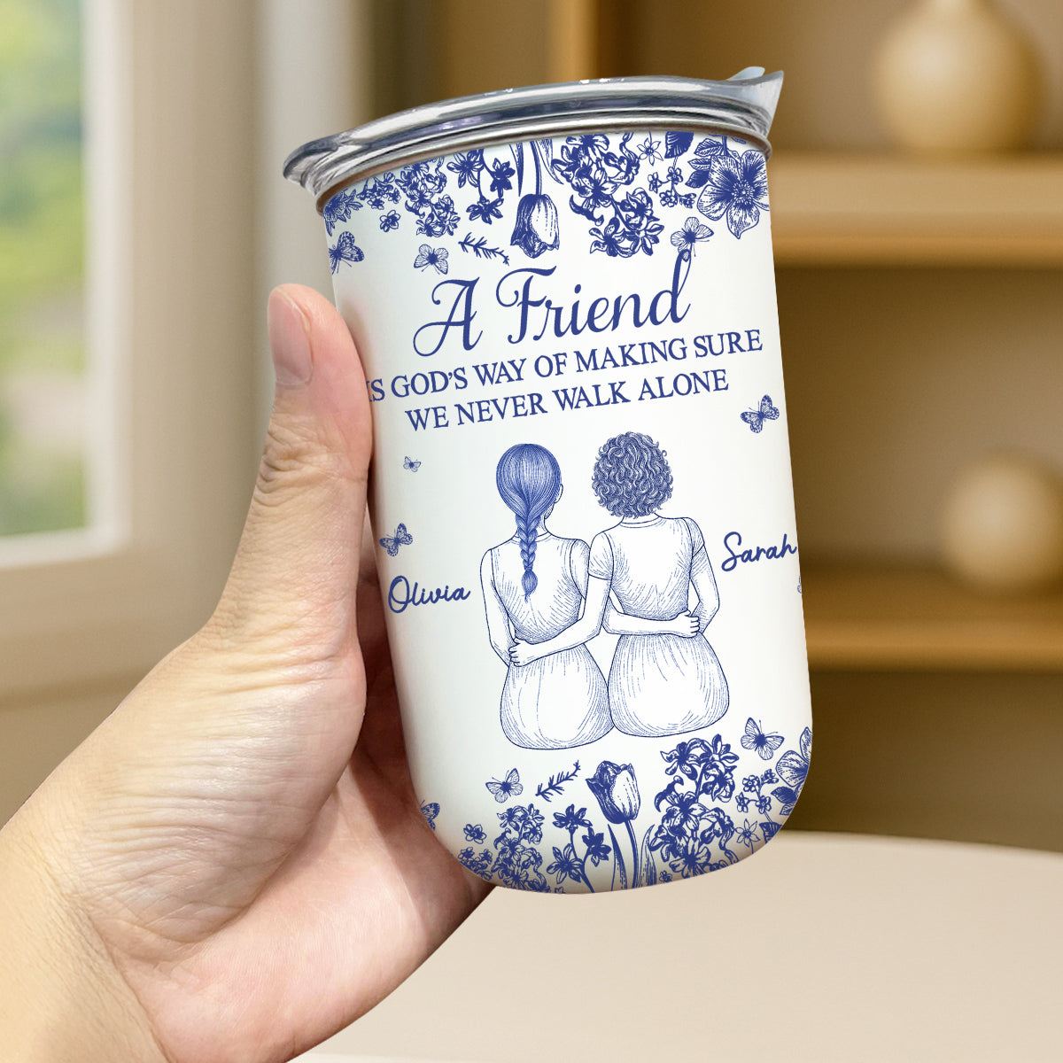 A Friend Is Gods Way - Personalized Custom 10oz Tumbler