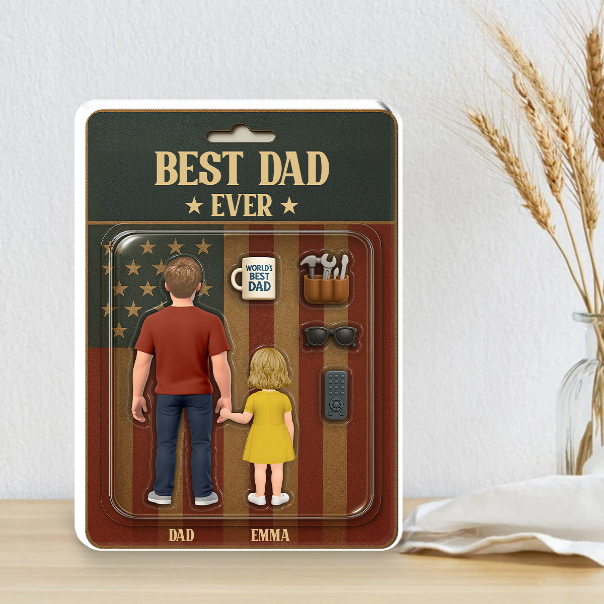 Best Dad Ever - Personalized Custom Acrylic Plaque