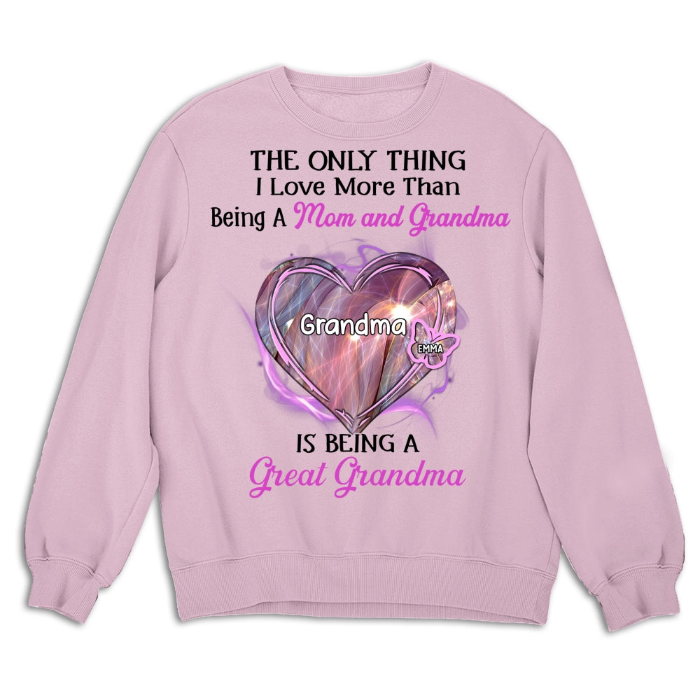 Being A Great Grandma - Personalized Custom Shirt