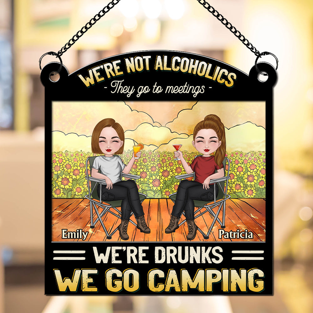 We Go Camping - Personalized Custom Suncatcher