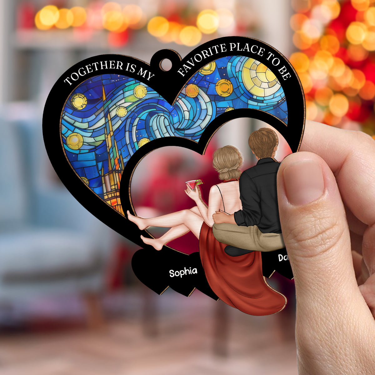 My Favorite Place - Personalized Custom Suncatcher Ornament