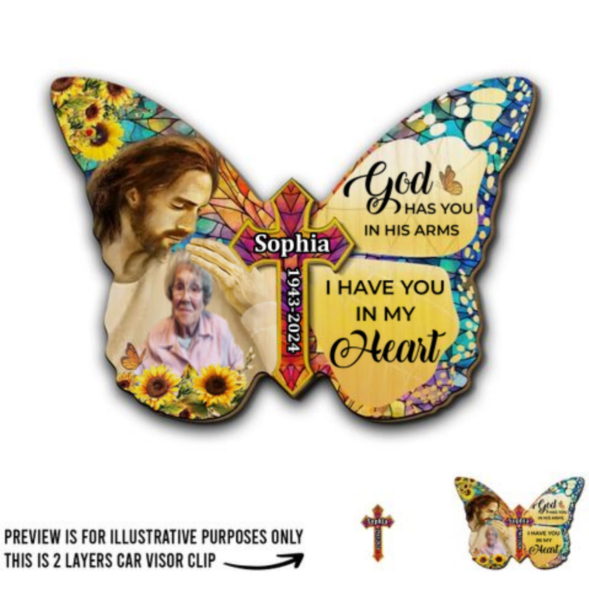 Have You In My Heart - Personalized Custom Car Visor Clip