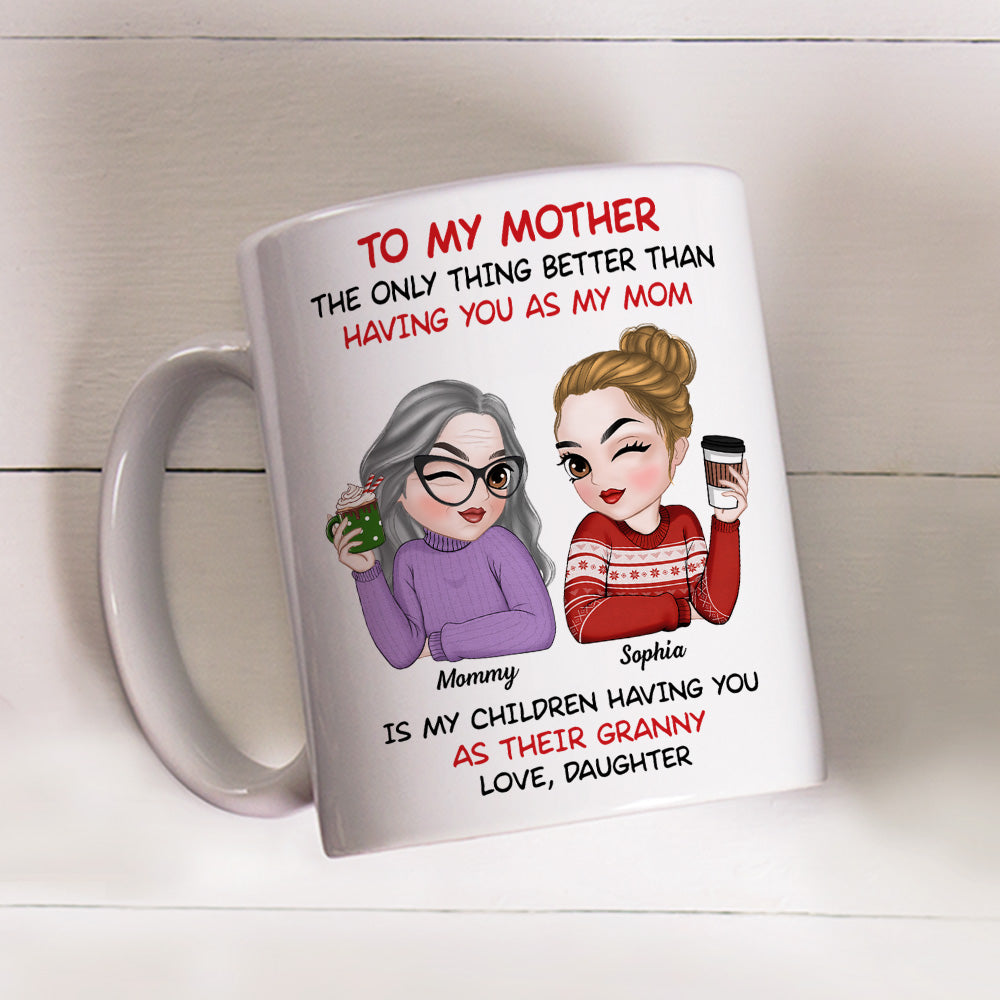 To My Mother Merry Christmas - Personalized Custom Coffee Mug