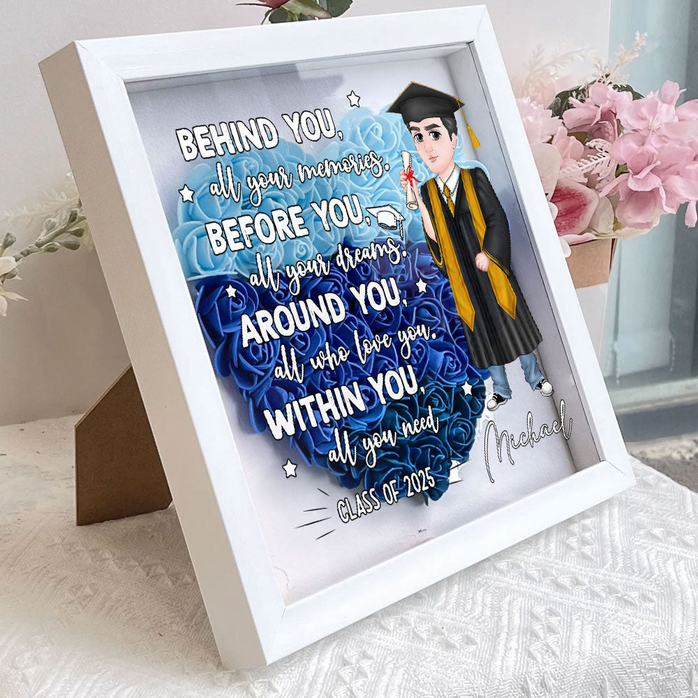 All Your Memories - Personalized Custom Flower Shadow Box