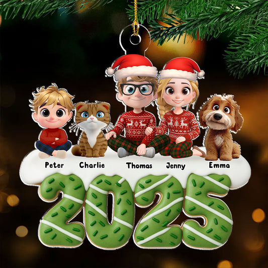 Happiness Baked Into Every Holiday Moment  - Personalized Custom Acrylic Ornament