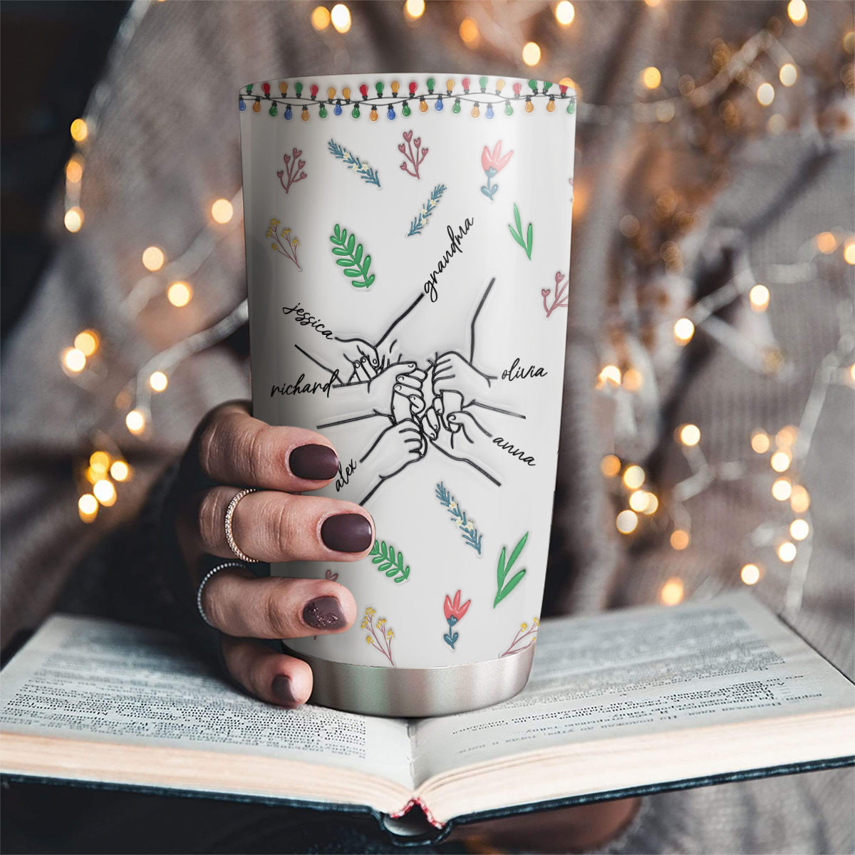 You Hold My Hand - Personalized Custom 3D Inflated Effect Tumbler