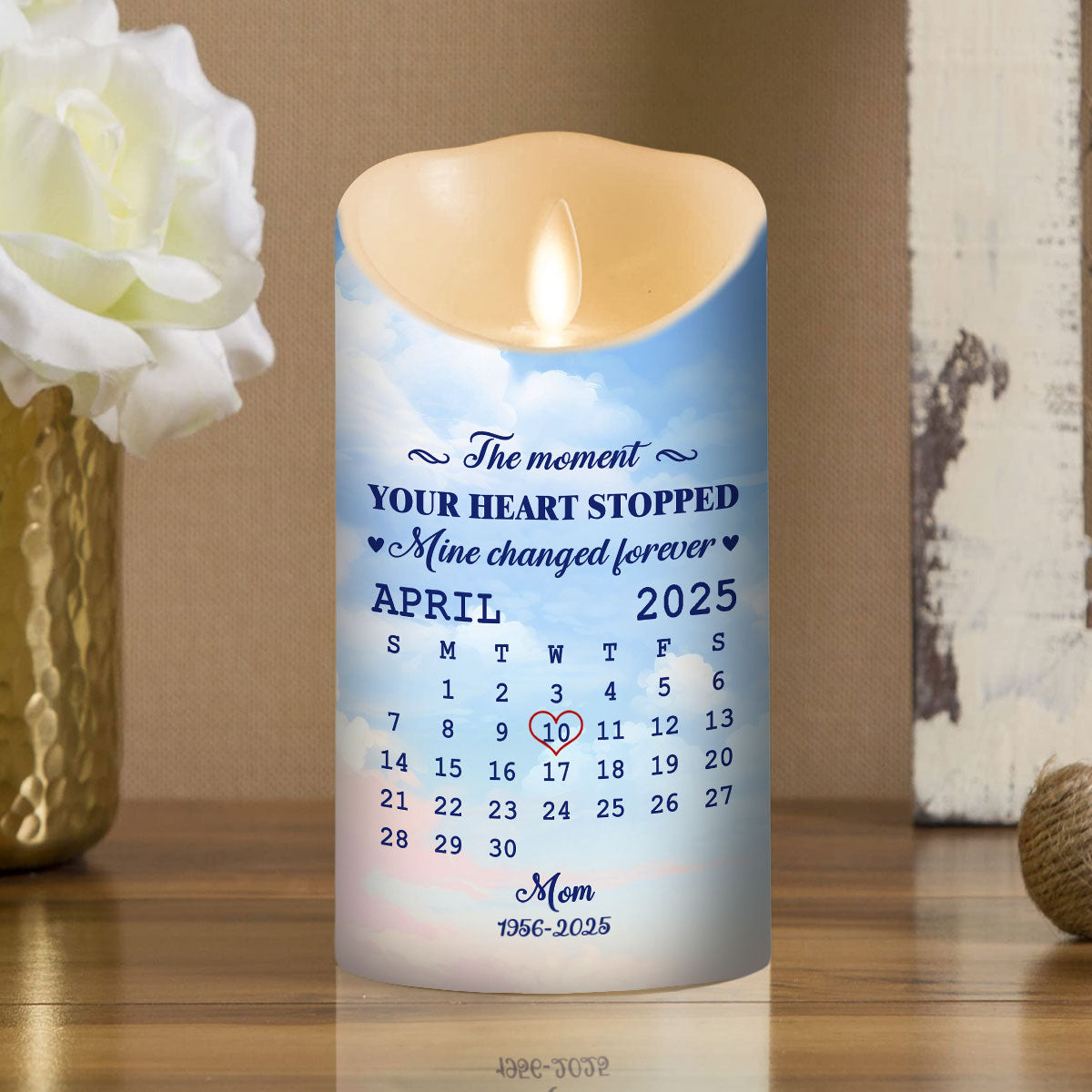 The Moment - Personalized Custom LED Candle