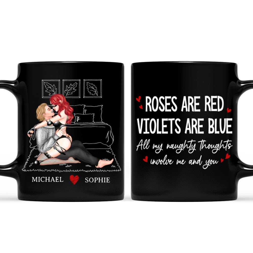 All My Naughty Thoughts - Personalized Custom Coffee Mug